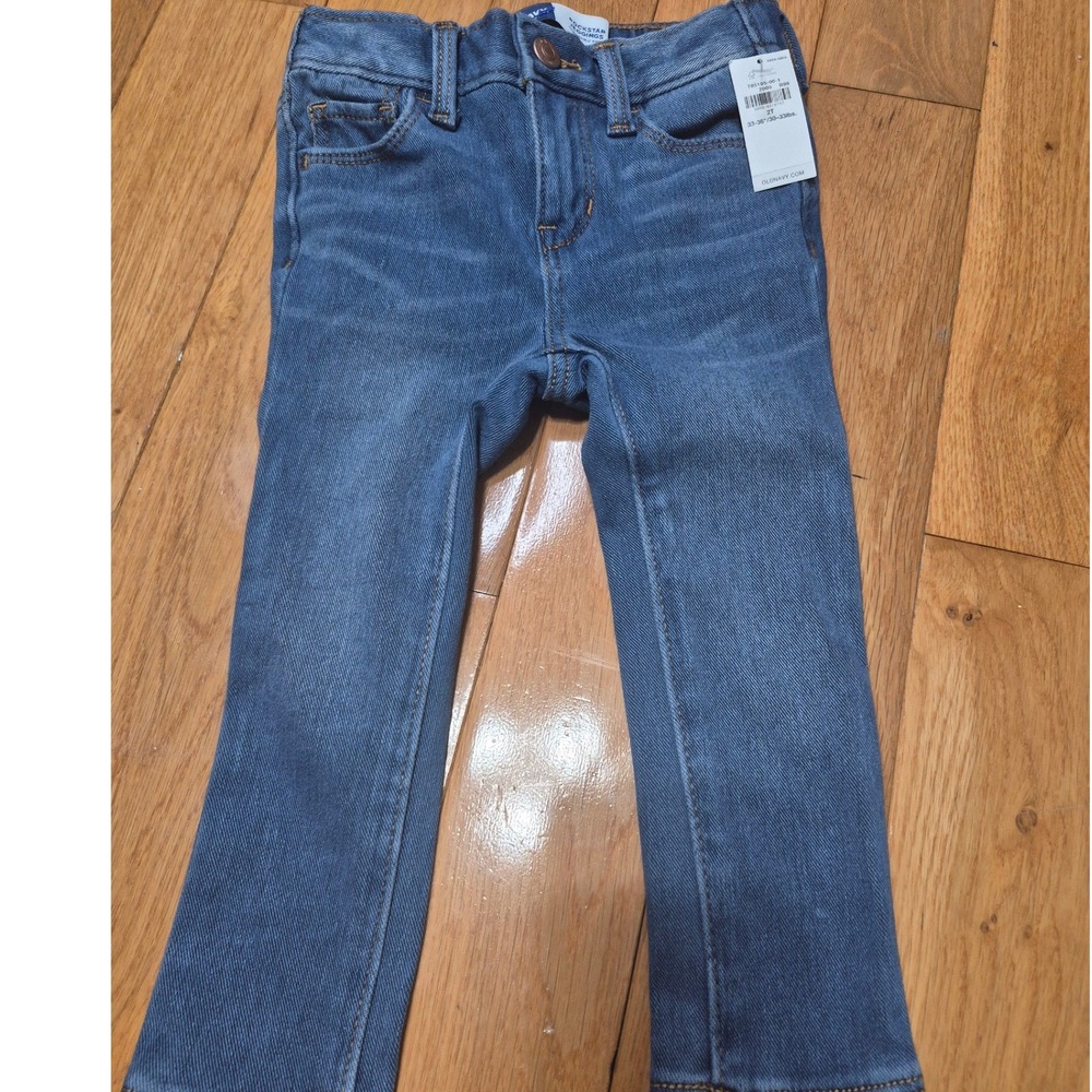 Old Navy Toddler Rockstar Jeggings Medium Wash Blue 360 Stretch 2T 785195-00-1